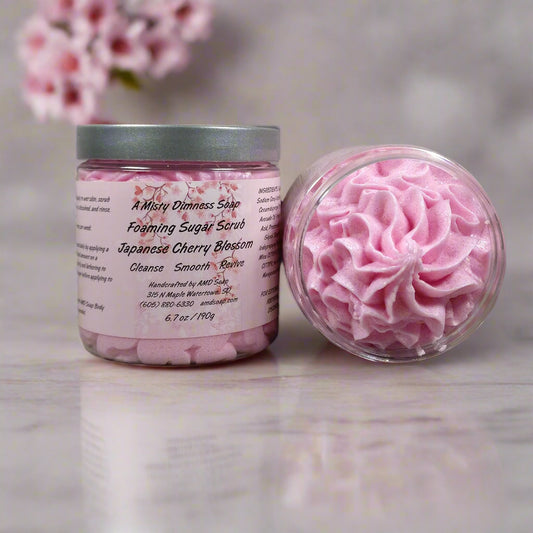 Japanese Cherry Blossom Scented Foaming Sugar Scrub