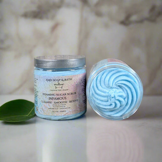 Infamous Scented Foaming Sugar Scrub