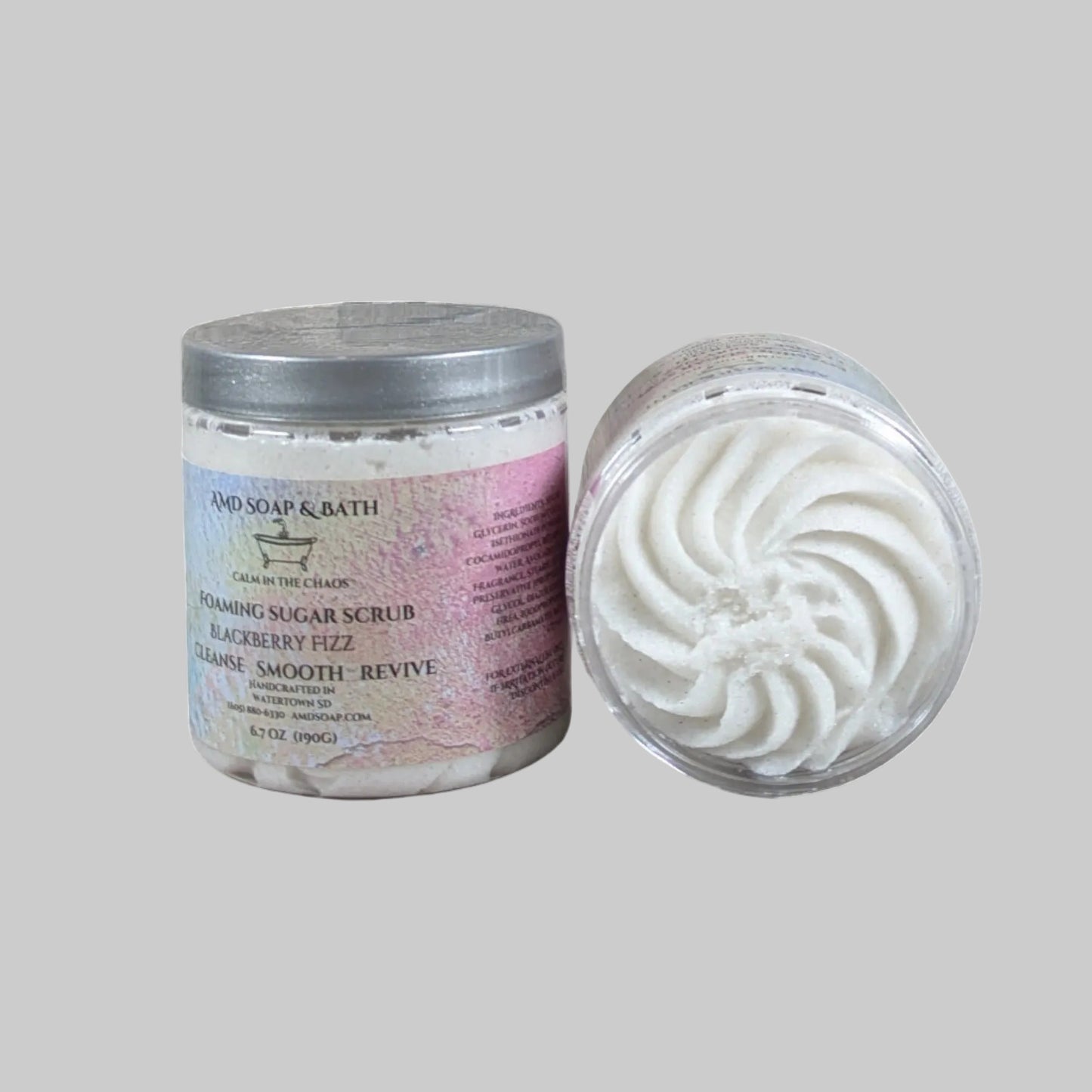 Blackberry Fizz Scented Foaming Sugar Scrub
