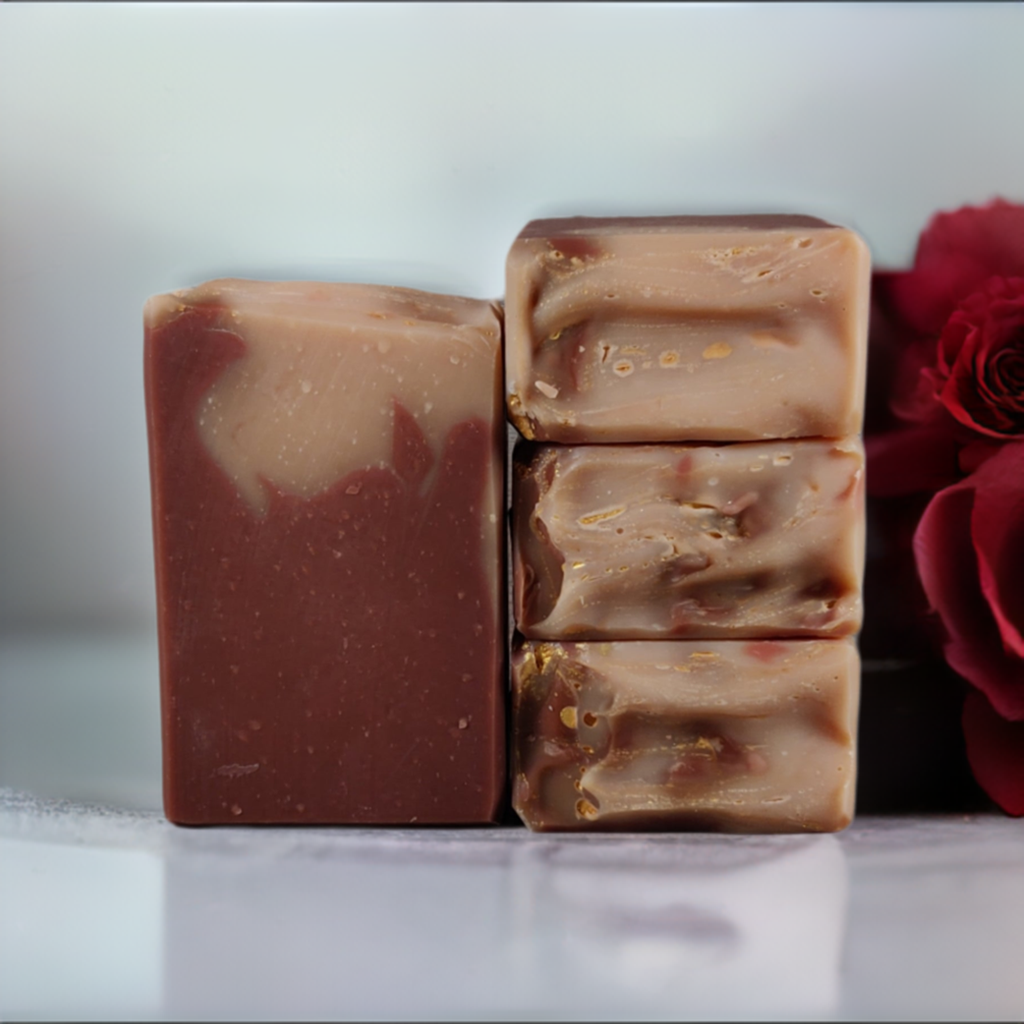 DIY Rose & Goat milk soap making 