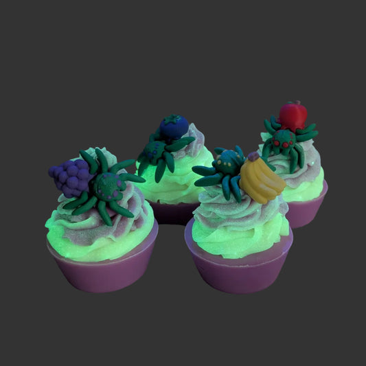 Berry Scary Spider Cupcake Soap