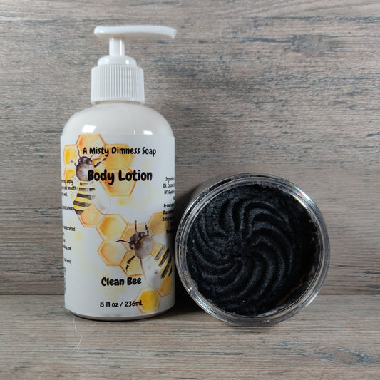 Clean Bee Scented Scrub + Lotion Set