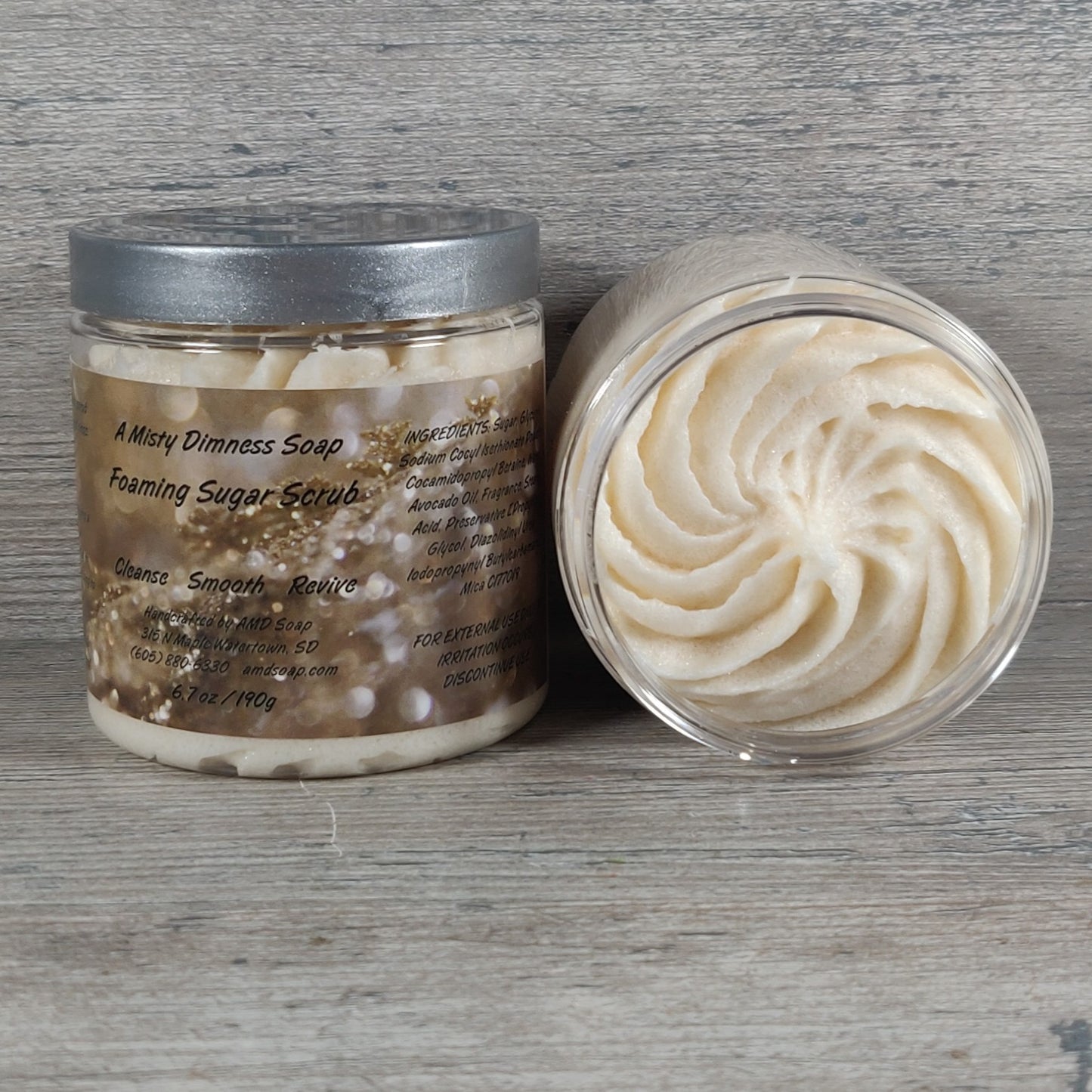 Vanilla Champagne Scented Foaming Sugar Scrub