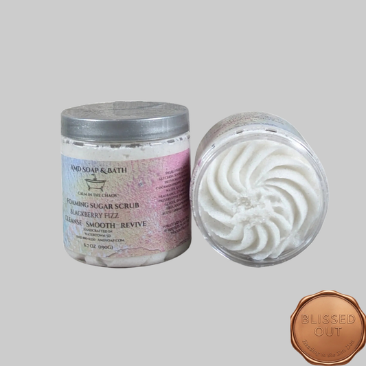 Blackberry Fizz Scented Foaming Sugar Scrub