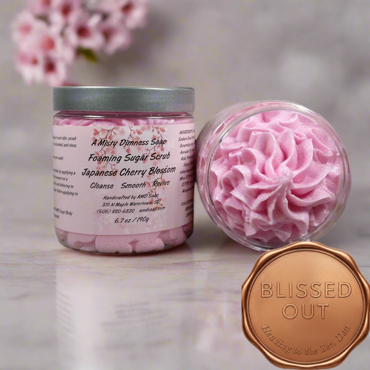 Japanese Cherry Blossom Scented Foaming Sugar Scrub {Bargain Bin}