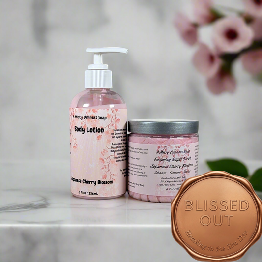 Japanese Cherry Blossom Scented Scrub + Lotion Set {Bargain Bin}