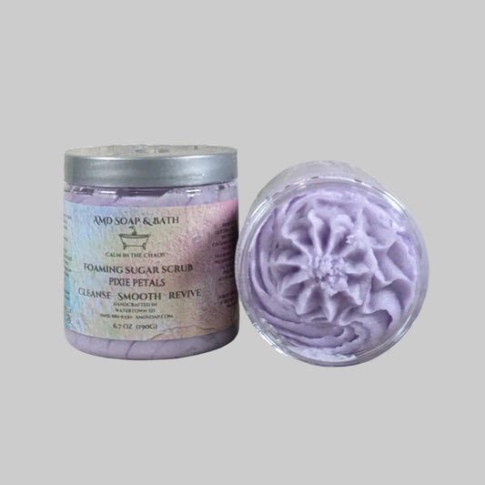 Pixie Petals Scented Foaming Sugar Scrub