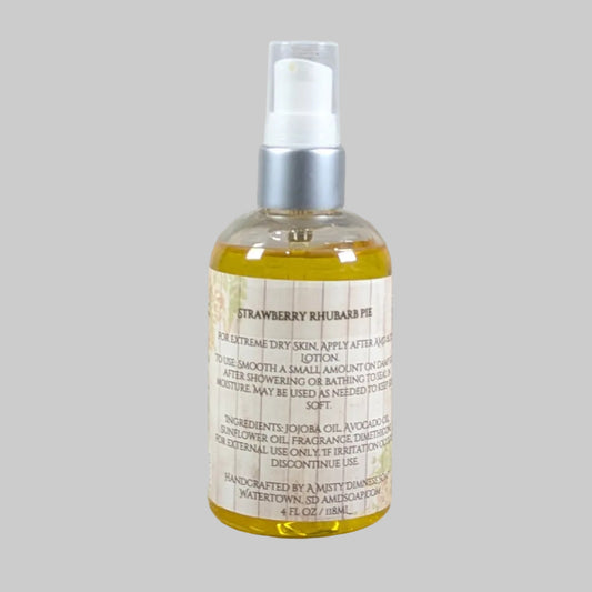Strawberry Rhubarb Pie Scented Body Oil