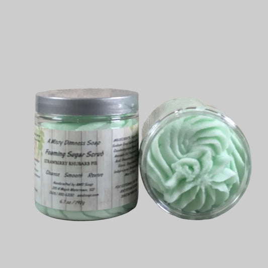 Strawberry Rhubarb Pie Scented Foaming Sugar Scrub