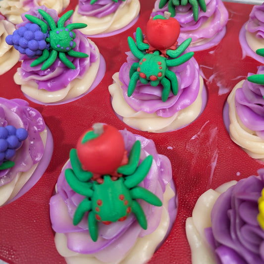 Berry Scary Spider Cupcake Soap
