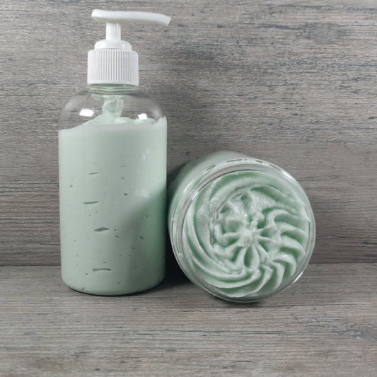 Strawberry Rhubarb Pie Scented Scrub + Lotion Set