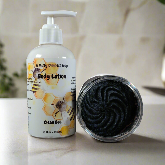 Clean Bee Scented Scrub + Lotion Set