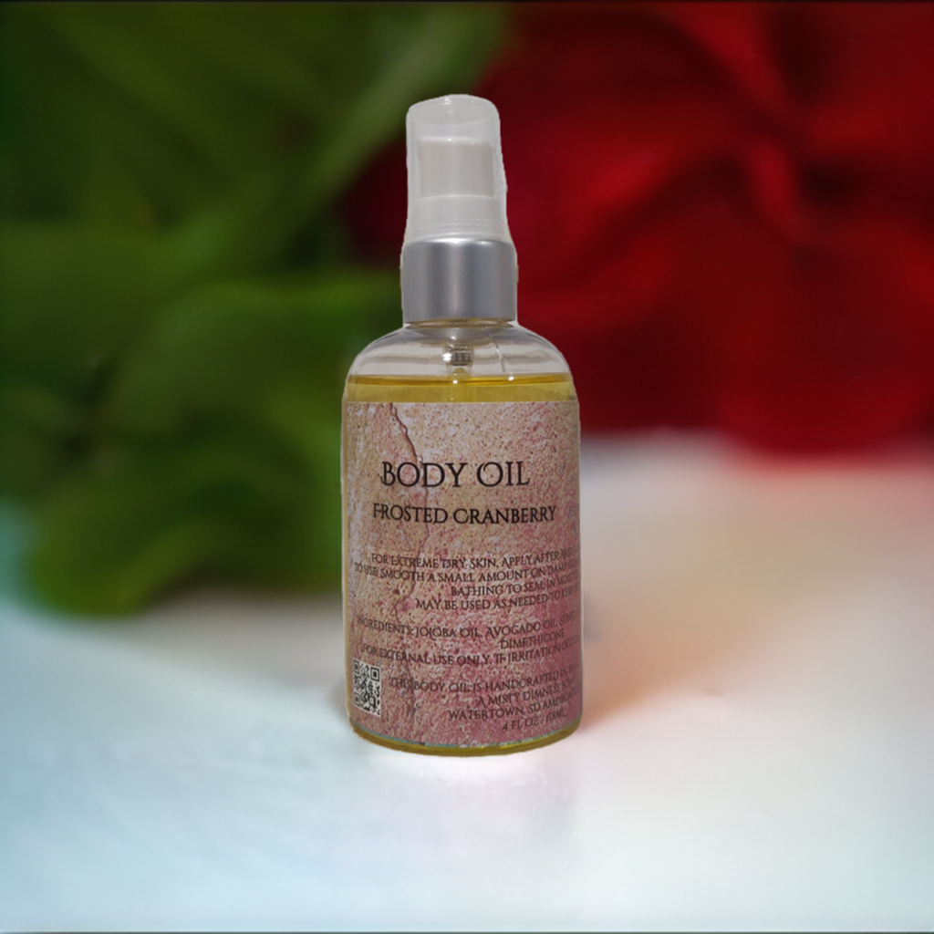 Frosted Cranberry Scented Body Oil